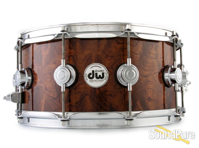 DW 6.5x14 Collectors Exotic Series Maple Snare Drum-Bubinga — image 1