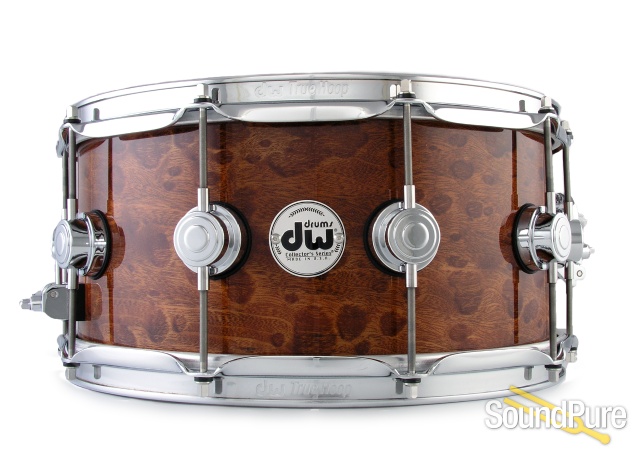 DW 6.5x14 Collectors Exotic Series Maple Snare Drum-Pommele — image 1