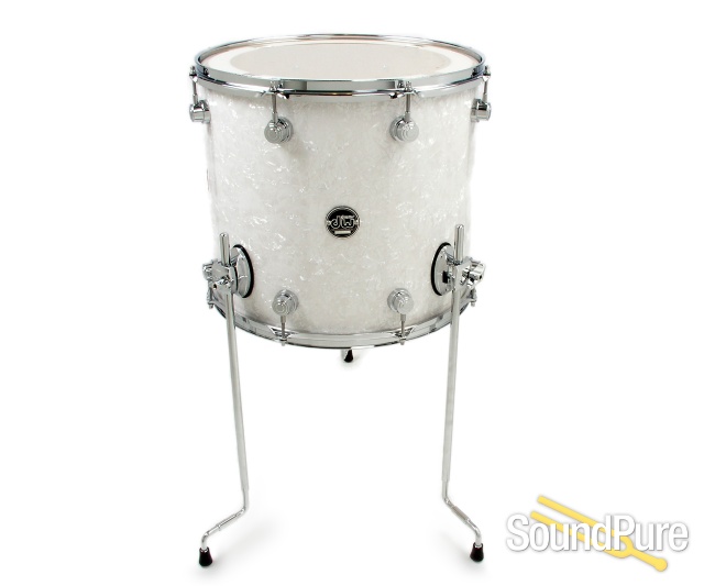 DW 3pc Performance Series Maple Drum Set-White Marine — image 4