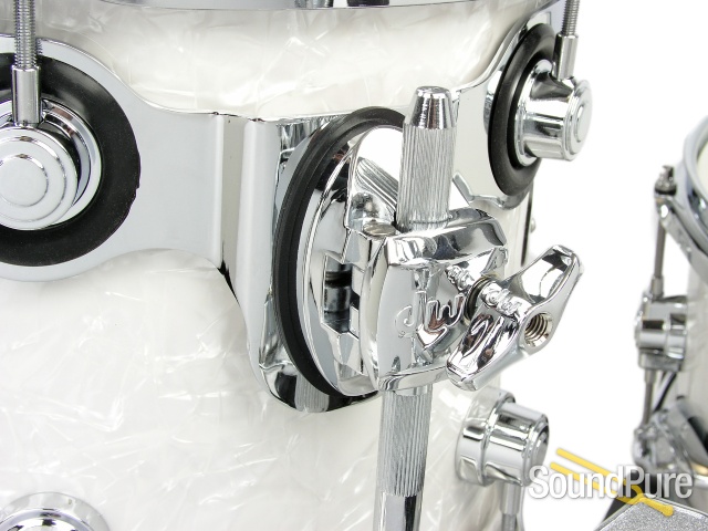 DW 3pc Performance Series Maple Drum Set-White Marine — image 7
