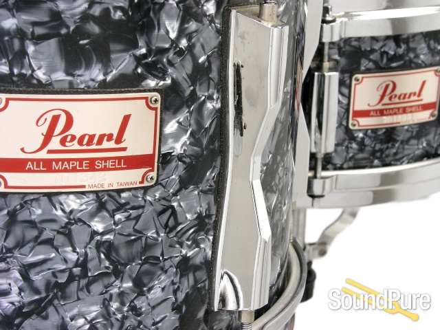 Pearl 4pc Masters MX Series Maple Drum Set-Black Diamond — image 7