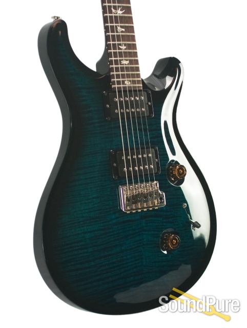 PRS Custom 24 10-Top Azul Smoke Electric Guitar #215337 — image 8