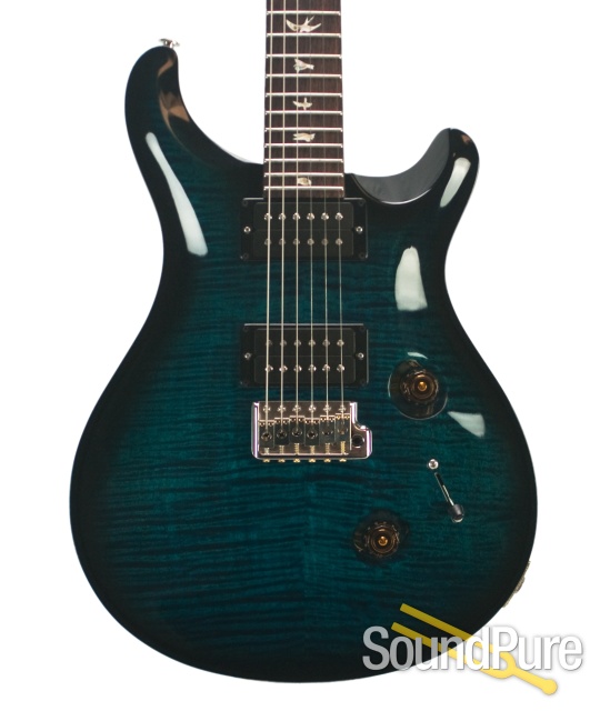 PRS Custom 24 10-Top Azul Smoke Electric Guitar #215337 — image 1