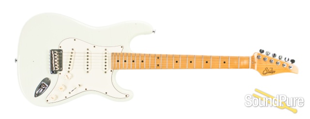 Suhr Classic Antique Olympic White Maple SSS Guitar #JSBJ4M — image 4