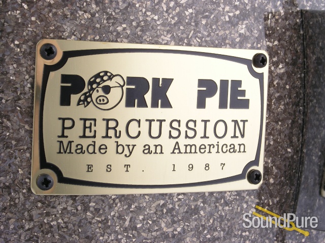 Pork Pie 6.5x14 Maple Snare Drum-Gunmetal Glass Glitter — image 2