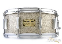 Pork Pie 6x14 Maple Snare Drum-Silver Glass Glitter Pork Pie 6x14 Maple Snare Drum-Silver Glass Glitter