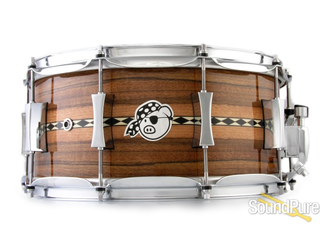 Pork Pie 6.5x14 Jarrah Snare Drum-Natural Gloss — image 1