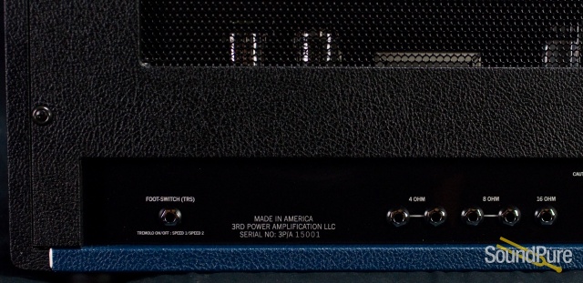 3rd Power American Dream MKII Amp Head - Black & Blue Tux — image 4