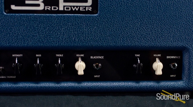 3rd Power American Dream MKII Amp Head - Black & Blue Tux — image 7