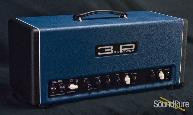 3rd Power American Dream MKII Amp Head - Black & Blue Tux — image 8