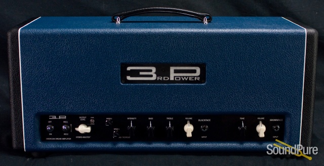3rd Power American Dream MKII Amp Head - Black & Blue Tux — image 9