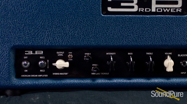 3rd Power American Dream MKII Amp Head - Black & Blue Tux — image 10