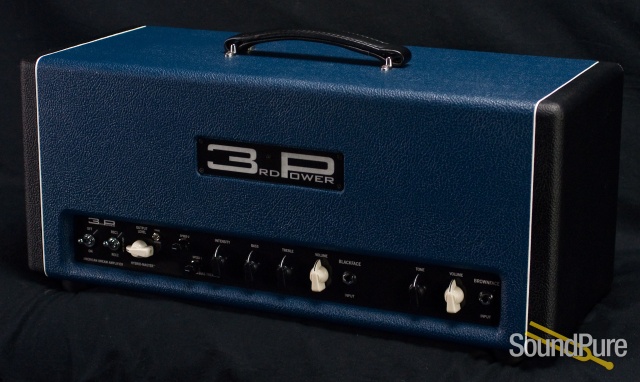 3rd Power American Dream MKII Amp Head - Black & Blue Tux — image 11