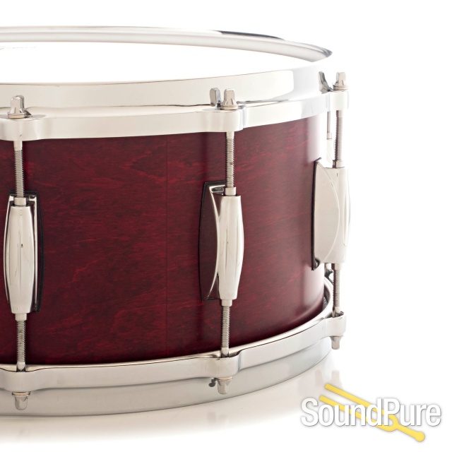 Gretsch 6.5x14 USA Custom Maple Snare Drum-Rosewood Satin — image 2