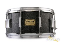 Pork Pie 7x14 Maple Snare Drum-Black Glass Glitter Pork Pie 7x14 Maple Snare Drum-Black Glass Glitter