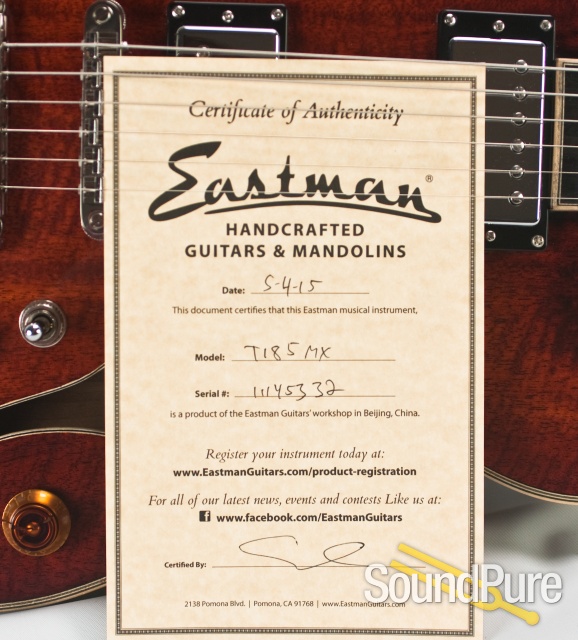 Eastman T185MX Classic Semi Hollow Guitar #11145332 — image 8
