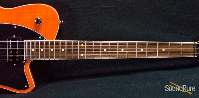 Reverend Reeves Gabrels Satin Orange Flame Maple Guitar — image 5