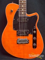 Reverend Reeves Gabrels Satin Orange Flame Maple Guitar Reverend Reeves Gabrels Satin Orange Flame Maple Guitar