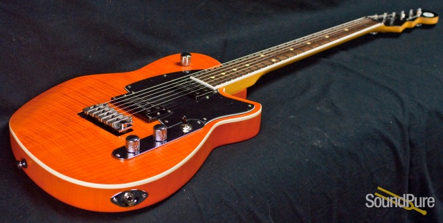 Reverend Reeves Gabrels Satin Orange Flame Maple Guitar — image 12