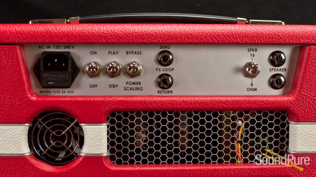 Jackson Ampworks Scarlett 30 Amp Head - Red & Ivory — image 2
