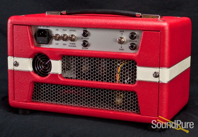 Jackson Ampworks Scarlett 30 Amp Head - Red & Ivory — image 3