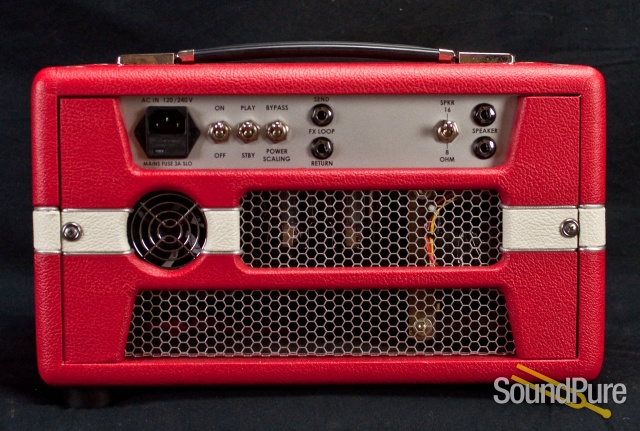 Jackson Ampworks Scarlett 30 Amp Head - Red & Ivory — image 7