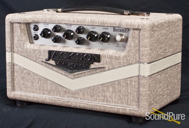 Jackson Ampworks Britain 30 Amp Head - Vox Fawn & Ivory — image 5