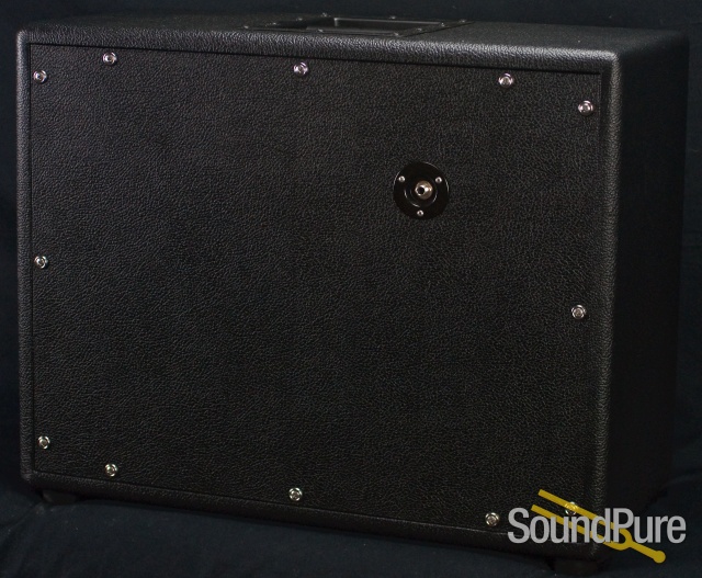 Jackson Ampworks Ported 1x12 Cab w/ Gold - Black & Ivory — image 2