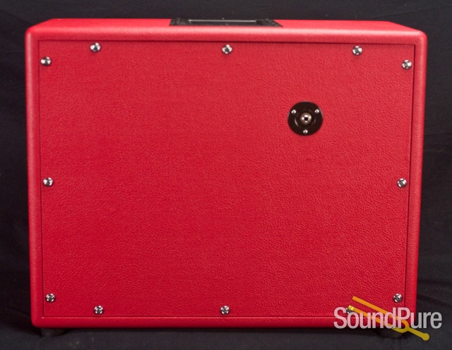 Jackson Ampworks Ported 1x12 Cab w/ Gold - Red & Ivory — image 6