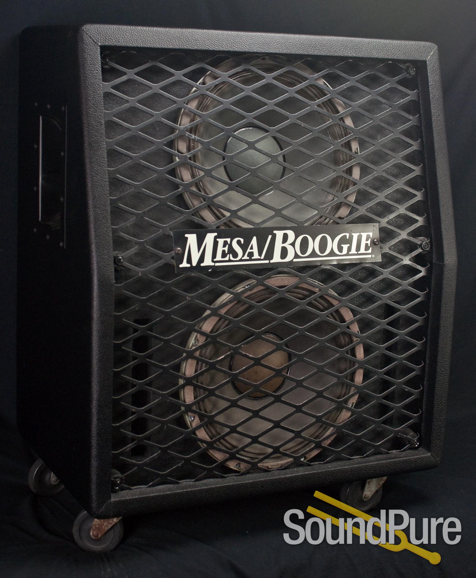 Mesa Boogie Vertical 2x12 Cabinet W Ev Black Shadow Used