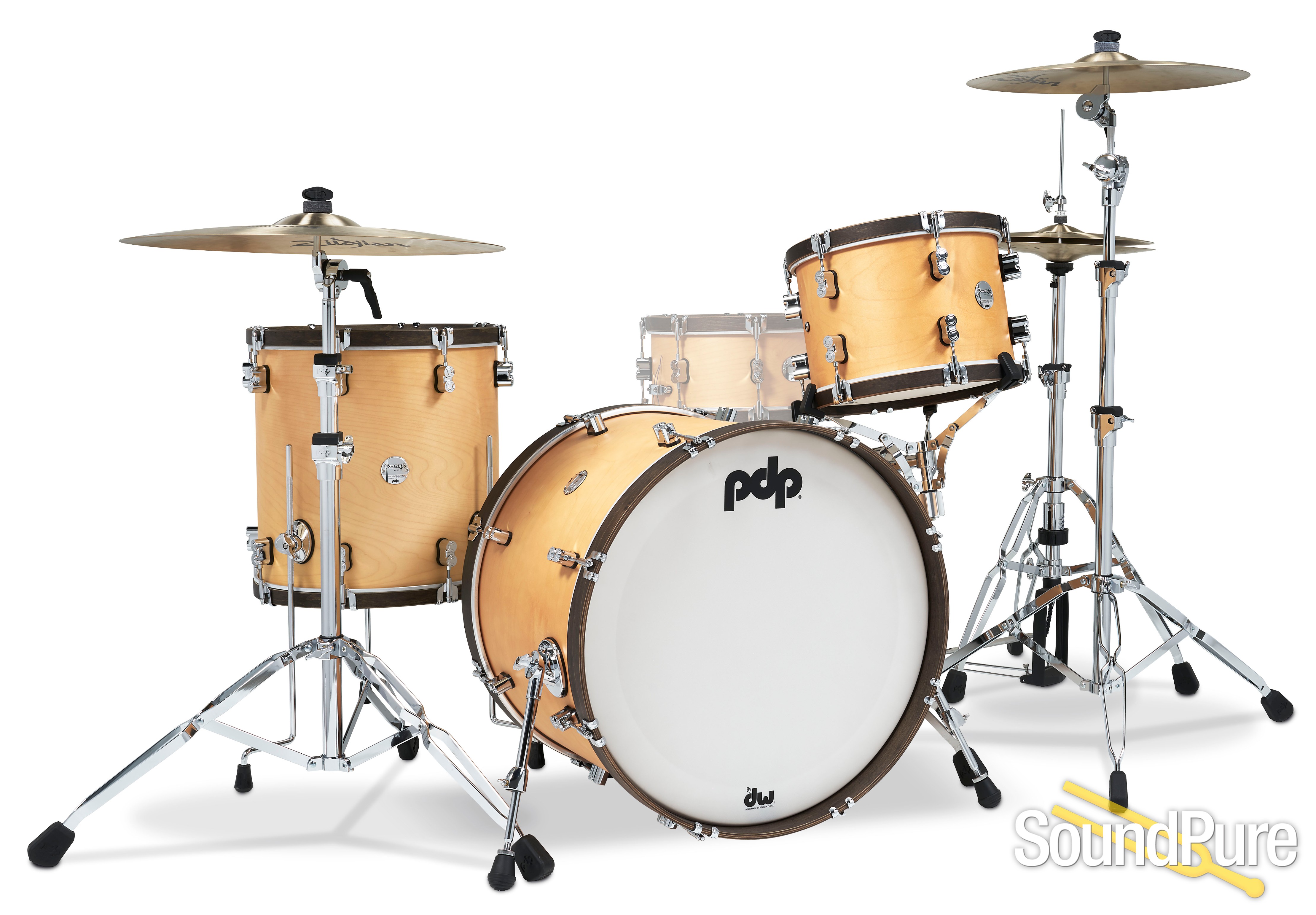 PDP 3pc Concept Maple Classic Wood Hoop Drum Set22"