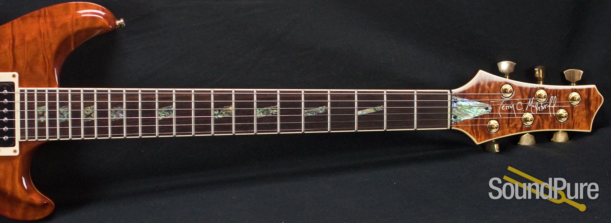 McInturff Glory Custom Gunstock Brown Electric Guitar Used