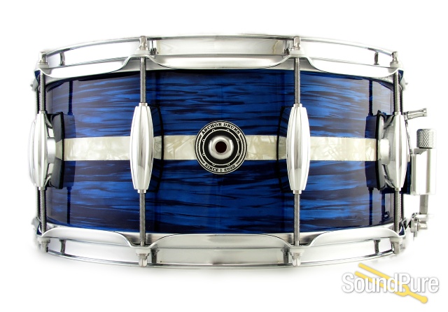 Anchor Drums 6.5x14 Caravel Series Maple Snare Drum-Blue — image 1