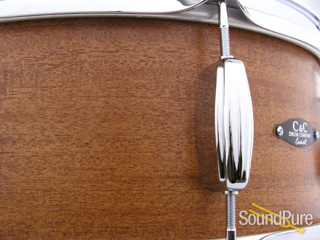 C&C Drums Player Date I 5.5x14 Snare Drum-Natural Mahogany — image 5