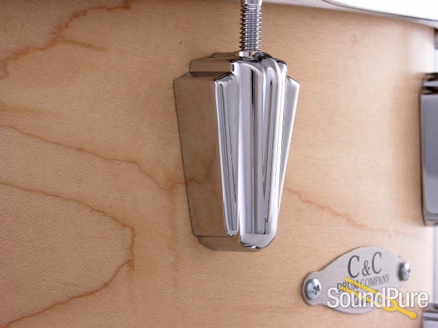 C&C Drums Gladstone 7.25x14 Snare Drum-Natural Satin — image 5