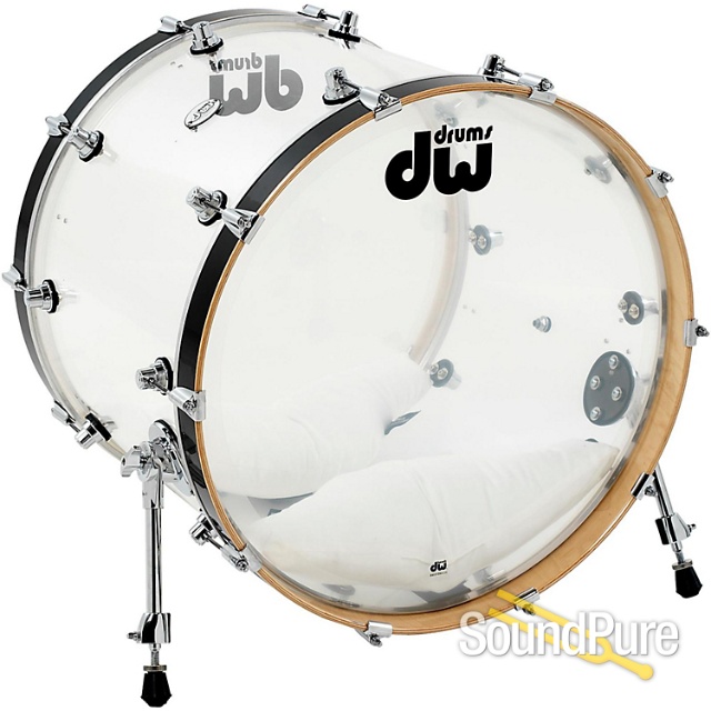 DW 5pc Design Series Clear Acrylic Drum Set — image 2