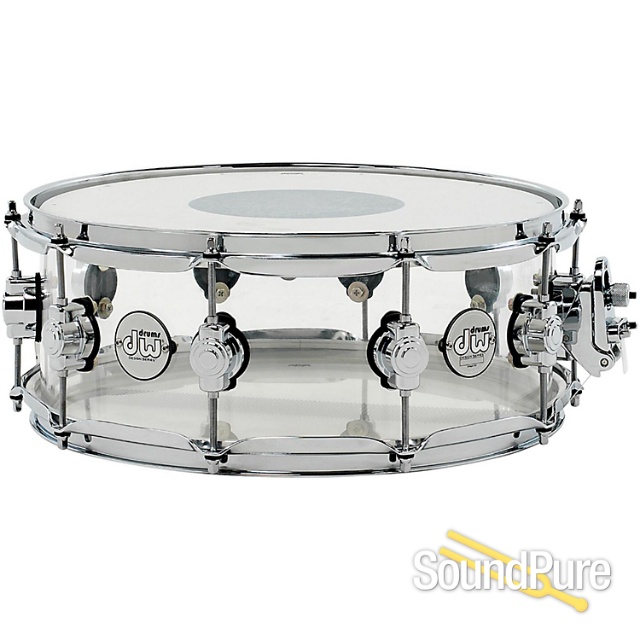 DW 5pc Design Series Clear Acrylic Drum Set