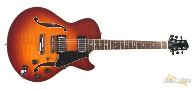 Comins GCS-1 Violin Burst Semi-Hollow Guitar #112109 — image 4