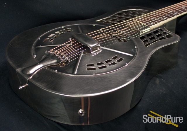 National ResoRocket Steel Cutaway Guitar w/ Slimline Pickup — image 4