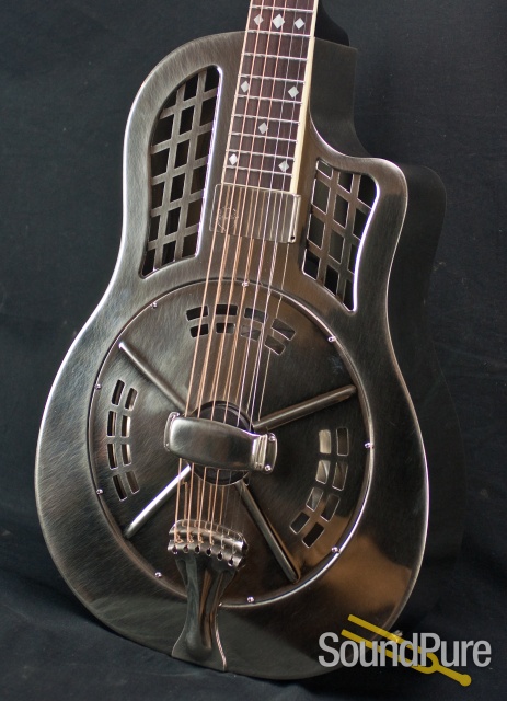 National ResoRocket Steel Cutaway Guitar w/ Slimline Pickup — image 6
