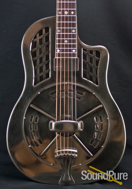 National ResoRocket Steel Cutaway Guitar w/ Slimline Pickup — image 1