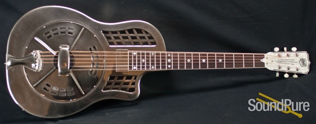 National ResoRocket Steel Cutaway Guitar w/ Slimline Pickup — image 14