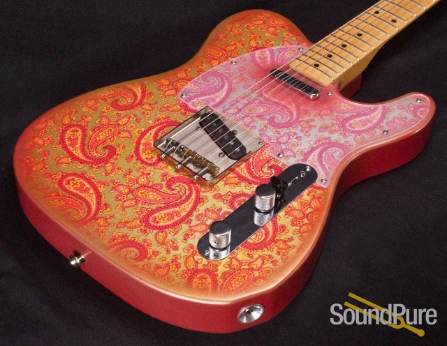 Crook Custom T Pink Paisley Electric Guitar - Used — image 4