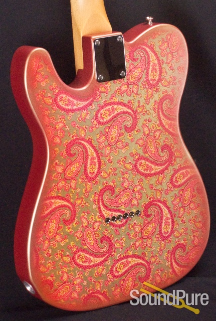 Crook Custom T Pink Paisley Electric Guitar - Used — image 6