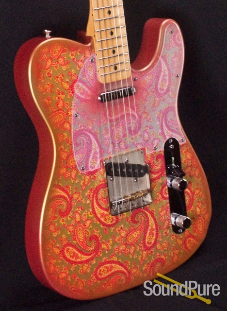 Crook Custom T Pink Paisley Electric Guitar - Used — image 8