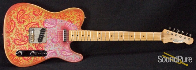 Crook Custom T Pink Paisley Electric Guitar - Used — image 9