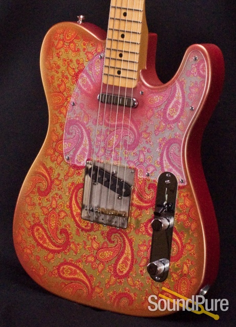 Crook Custom T Pink Paisley Electric Guitar - Used — image 11
