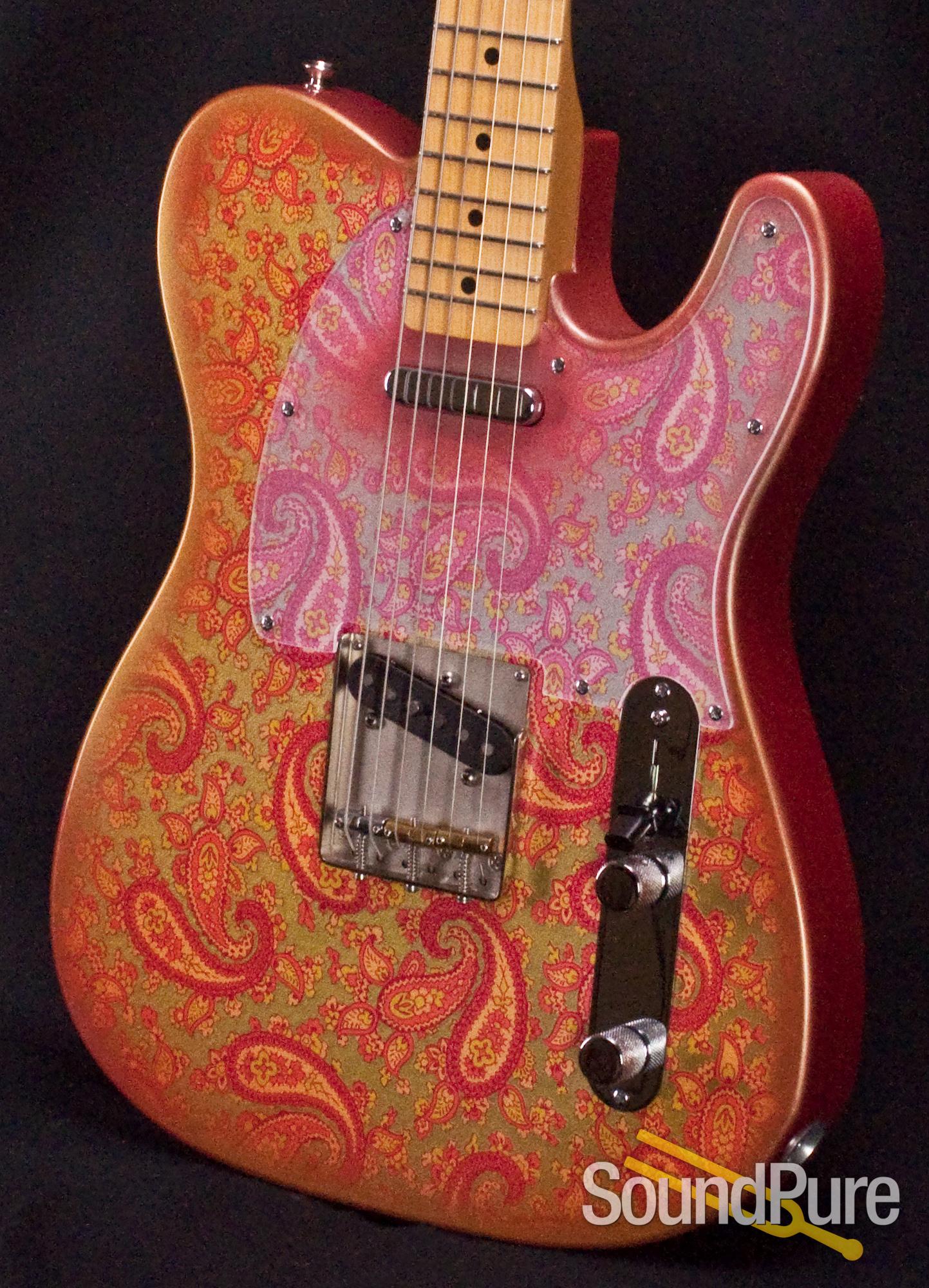 Crook Custom T Pink Paisley Electric Guitar Used