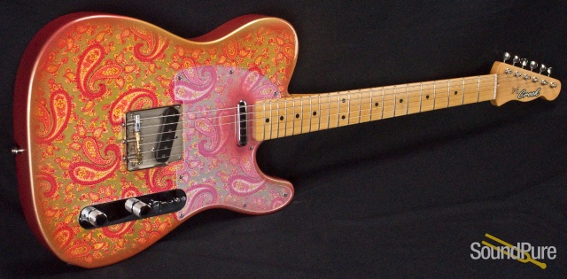 Crook Custom T Pink Paisley Electric Guitar - Used — image 13
