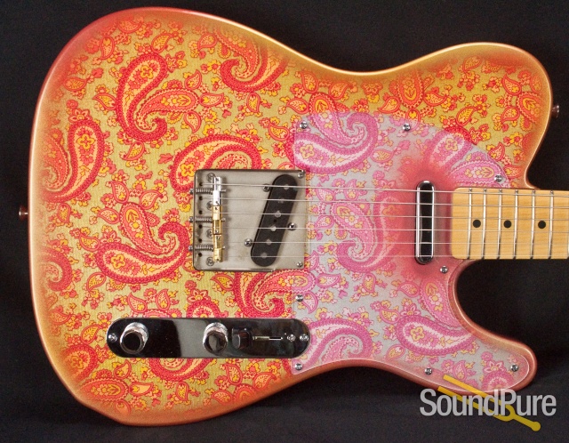 Crook Custom T Pink Paisley Electric Guitar - Used — image 14